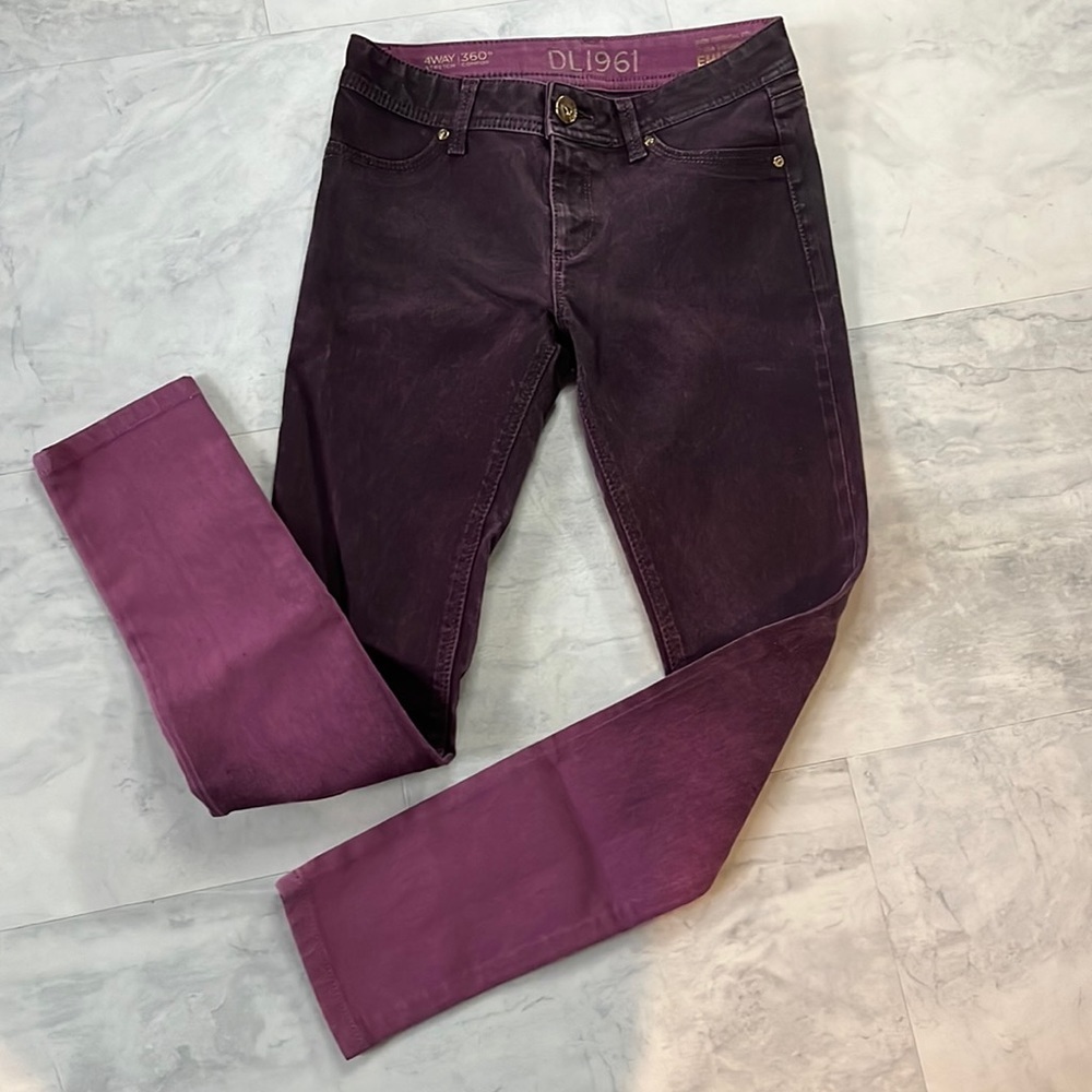 DL1961   Emma  Essential Collection leggings Ombré   dark, purple/plum   Size 26